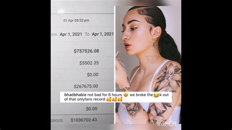 bhad bhabie onlyfans leak reddit|Bhad Bhabie Breaks OnlyFans Record: Earns $1 Million in Six。